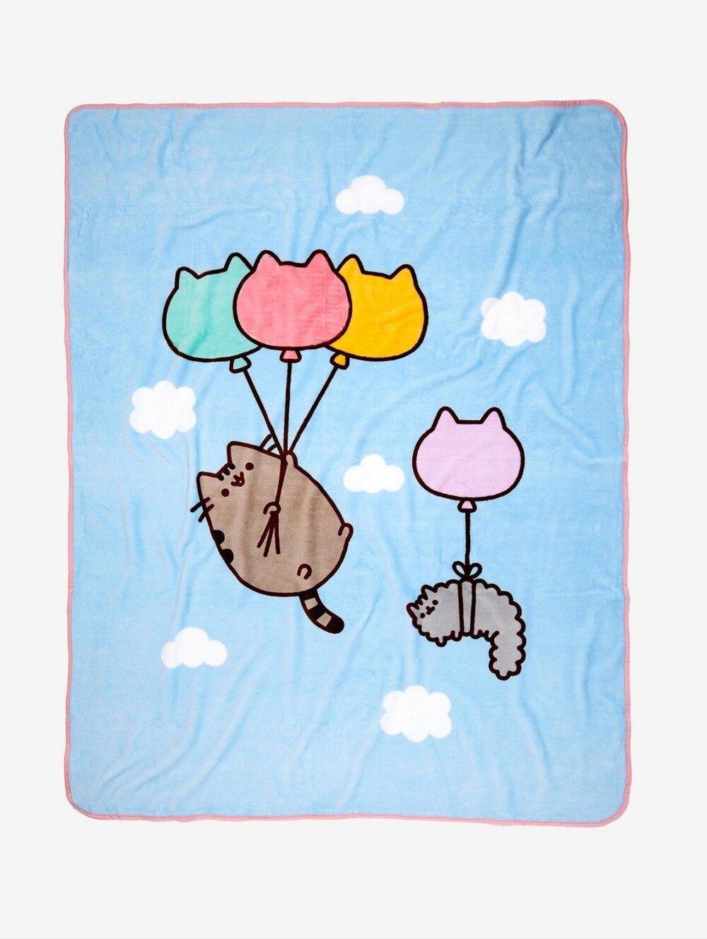 Pusheen And Stormy Balloons Plush Throw Blanket